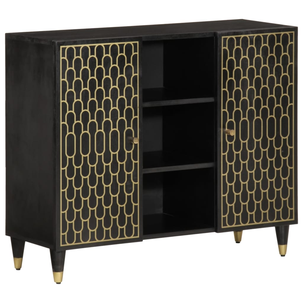 Odkládací Skříňka 90 X 33 X 75 Cm Masivní Mangovníkové Dřevo