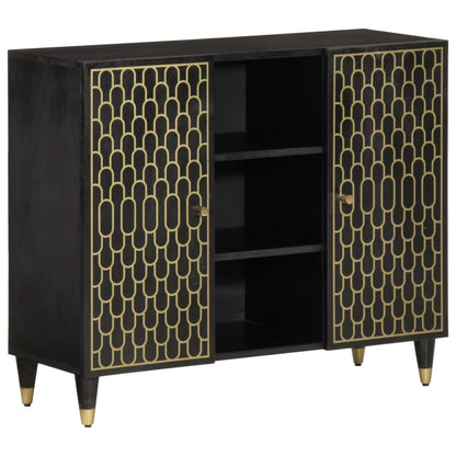 Odkládací Skříňka 90 X 33 X 75 Cm Masivní Mangovníkové Dřevo