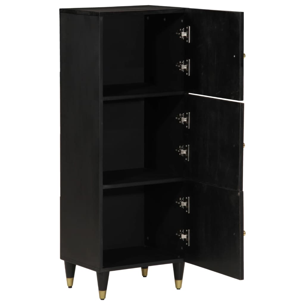 Skříň Highboard 40 X 33 X 110 Cm Masivní Mangovníkové Dřevo
