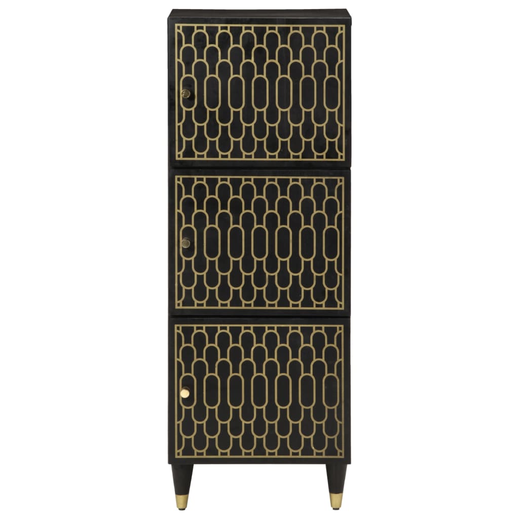 Skříň Highboard 40 X 33 X 110 Cm Masivní Mangovníkové Dřevo