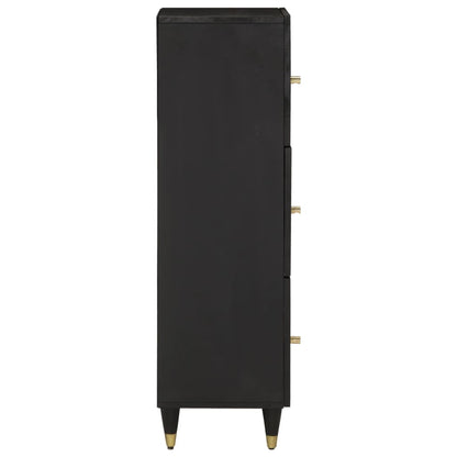 Skříň Highboard 40 X 33 X 110 Cm Masivní Mangovníkové Dřevo