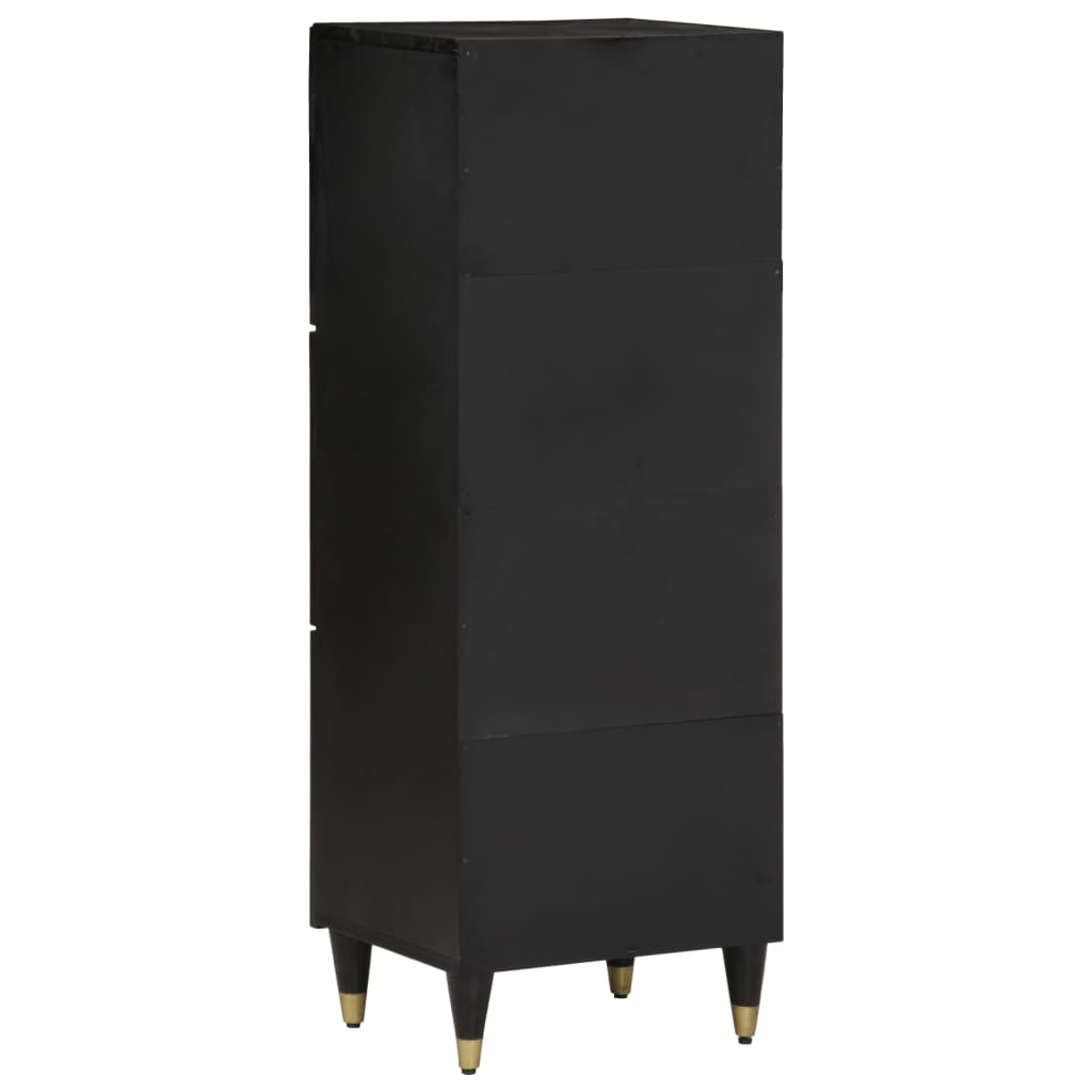 Skříň Highboard 40 X 33 X 110 Cm Masivní Mangovníkové Dřevo