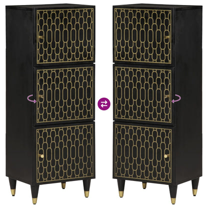 Skříň Highboard 40 X 33 X 110 Cm Masivní Mangovníkové Dřevo