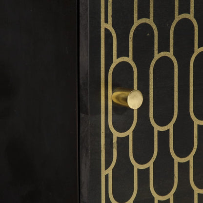 Skříň Highboard 40 X 33 X 110 Cm Masivní Mangovníkové Dřevo