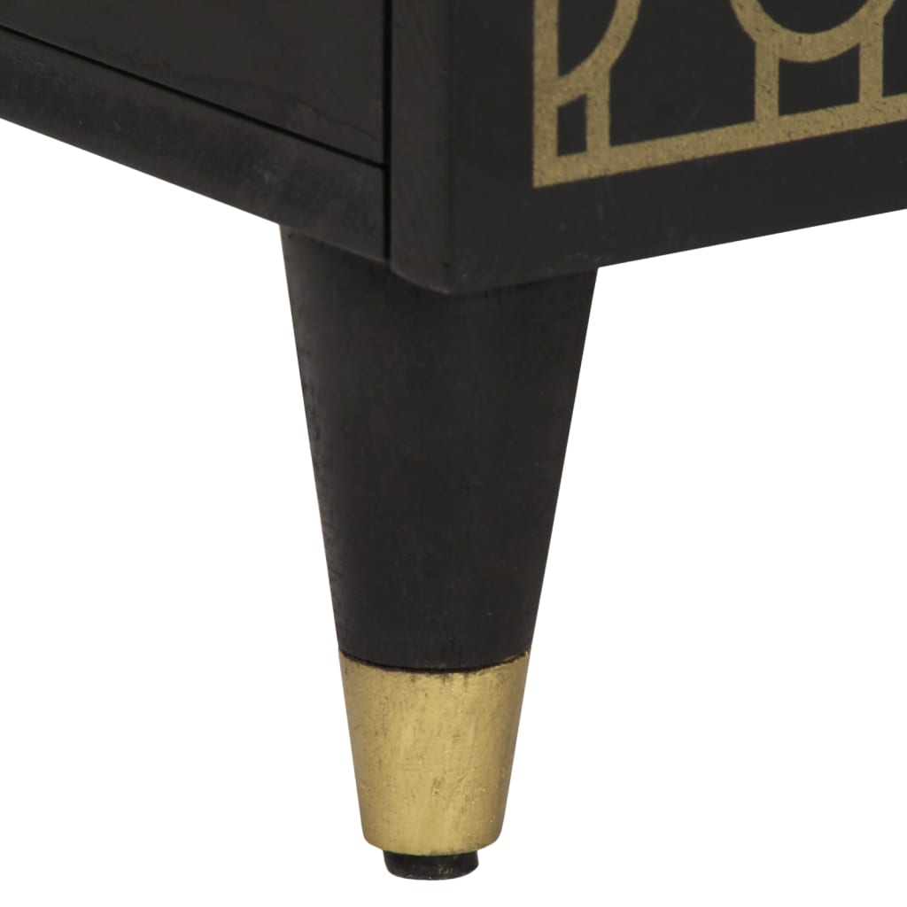 Skříň Highboard 40 X 33 X 110 Cm Masivní Mangovníkové Dřevo