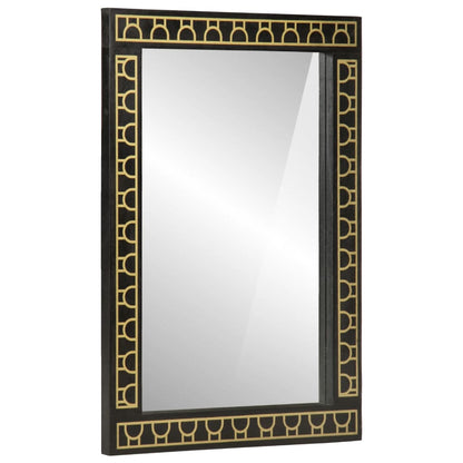 Koupelnové Zrcadlo 50 X 70 X 2,5 Cm Masivní Mangovník A Sklo