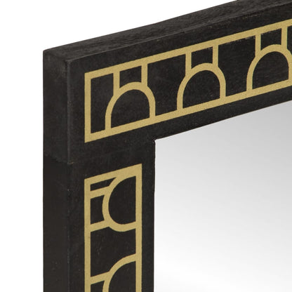 Koupelnové Zrcadlo 50 X 70 X 2,5 Cm Masivní Mangovník A Sklo