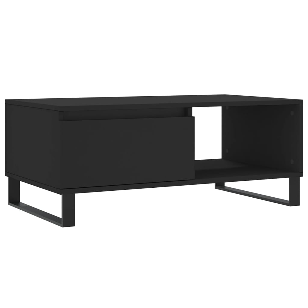 Konferenční Stolek Černý 90X50X36,5 Cm Kompozitní Dřevo