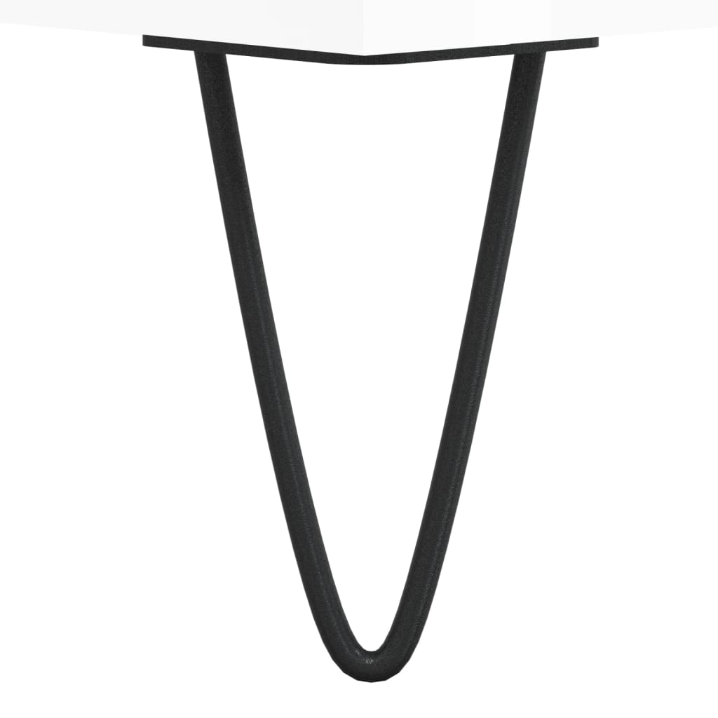 Konferenční Stolek Bílý S Leskem 90X50X36,5 Cm Kompozitní Dřevo