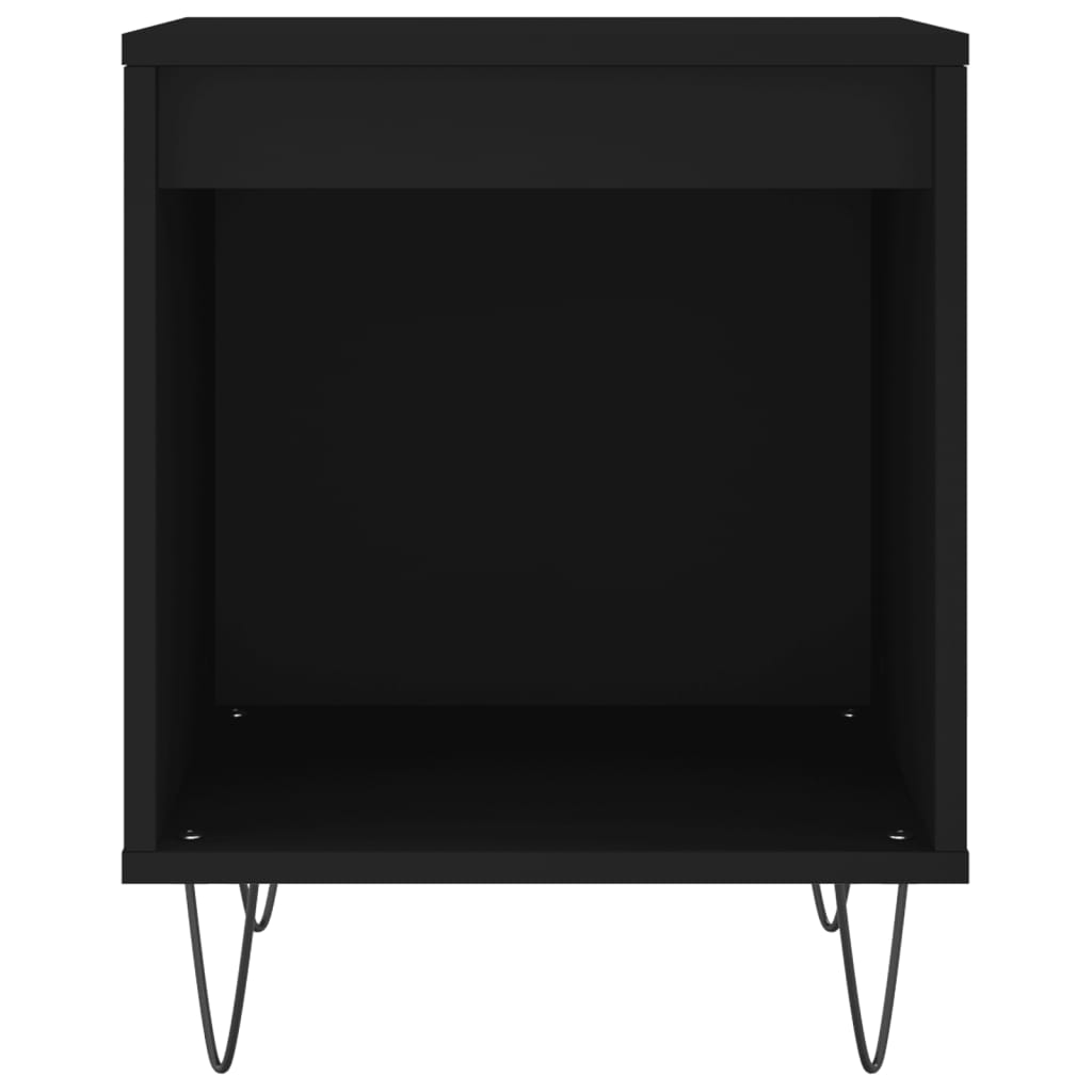 Noční Stolky 2 Ks Černé 40 X 35 X 50 Cm Kompozitní Dřevo