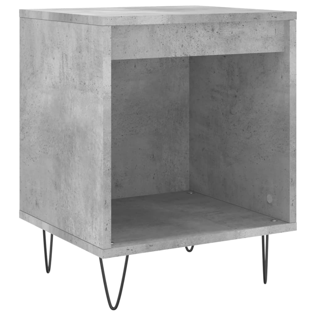 Noční Stolky 2 Ks Betonově Šedé 40X35X50 Cm Kompozitní Dřevo
