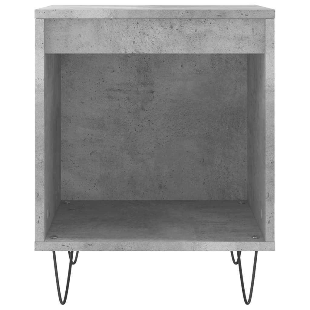 Noční Stolky 2 Ks Betonově Šedé 40X35X50 Cm Kompozitní Dřevo