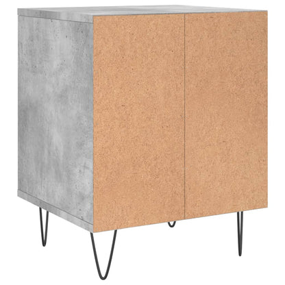 Noční Stolky 2 Ks Betonově Šedé 40X35X50 Cm Kompozitní Dřevo