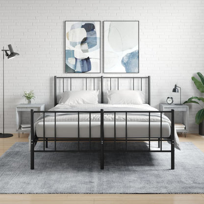 Noční Stolky 2 Ks Betonově Šedé 40X35X50 Cm Kompozitní Dřevo