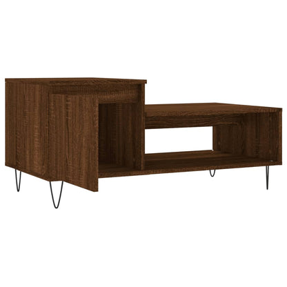 Konferenční Stolek Hnědý Dub 100X50X45 Cm Kompozitní Dřevo