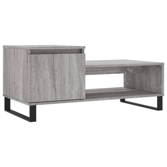 Konferenční Stolek Šedý Sonoma 100X50X45 Cm Kompozitní Dřevo