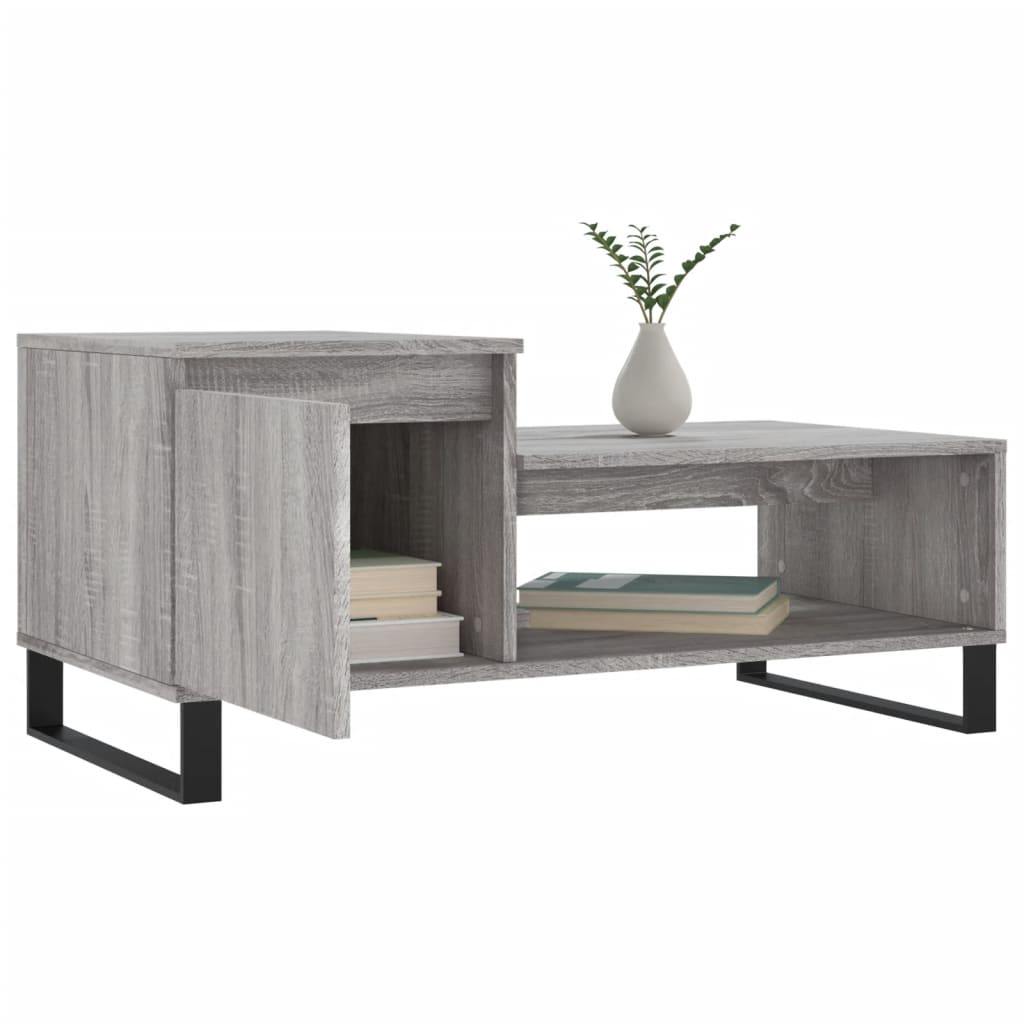 Konferenční Stolek Šedý Sonoma 100X50X45 Cm Kompozitní Dřevo