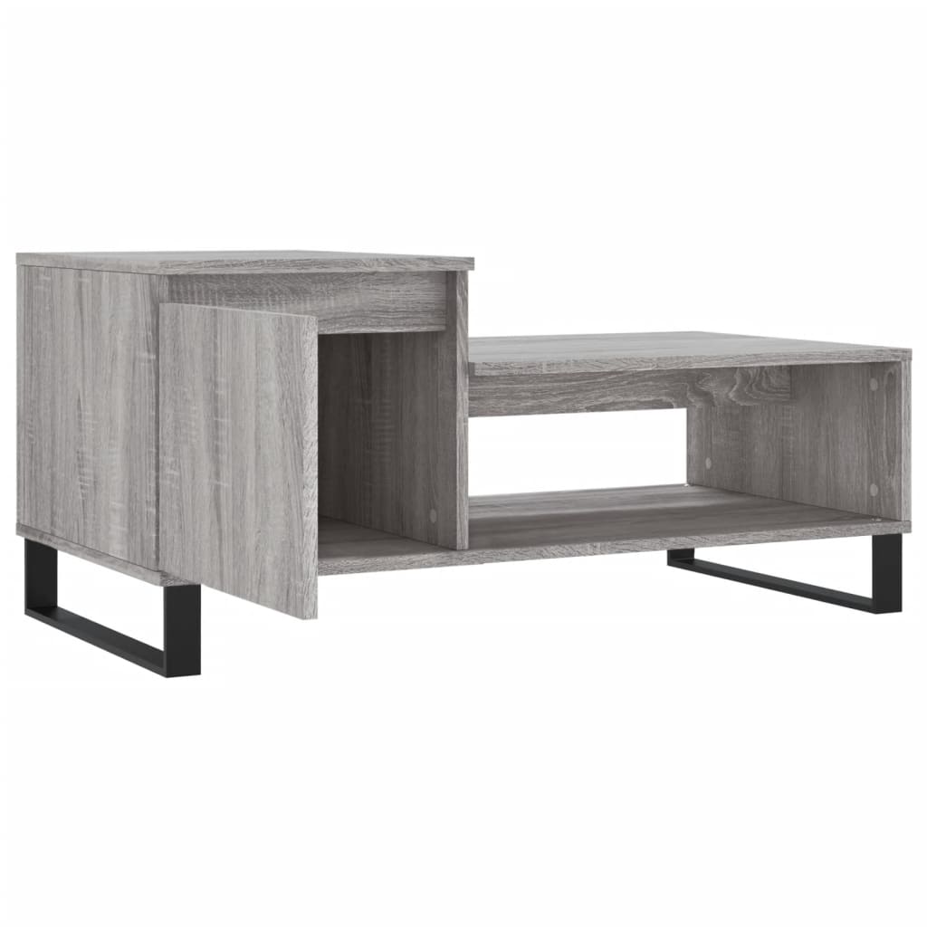 Konferenční Stolek Šedý Sonoma 100X50X45 Cm Kompozitní Dřevo