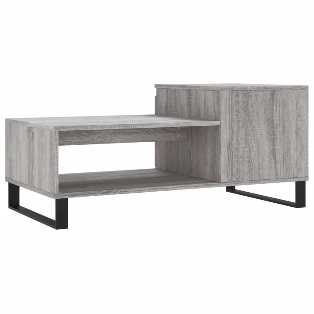 Konferenční Stolek Šedý Sonoma 100X50X45 Cm Kompozitní Dřevo