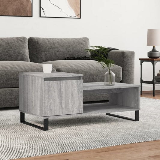 Konferenční Stolek Šedý Sonoma 100X50X45 Cm Kompozitní Dřevo