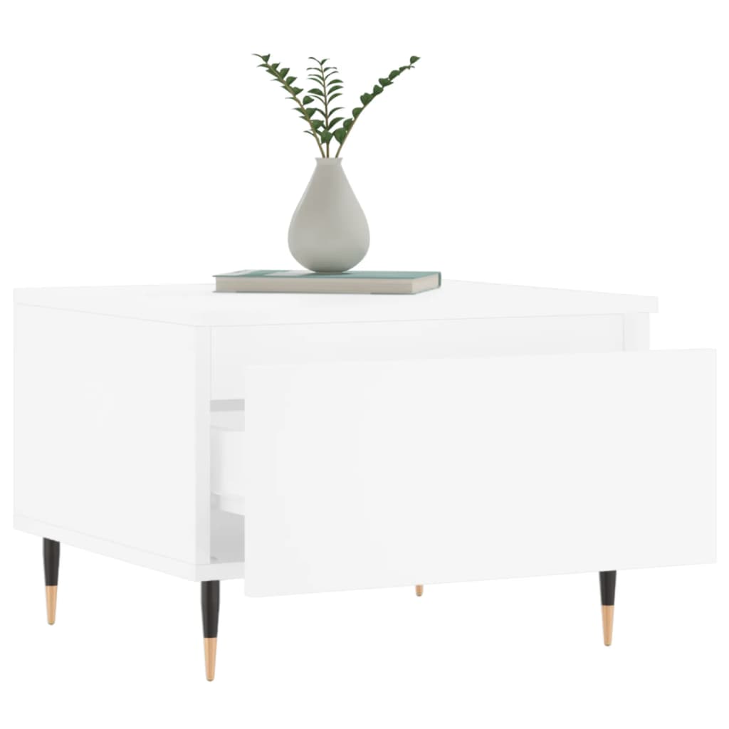 Konferenční Stolky 2 Ks Bílé 50 X 46 X 35 Cm Kompozitní Dřevo