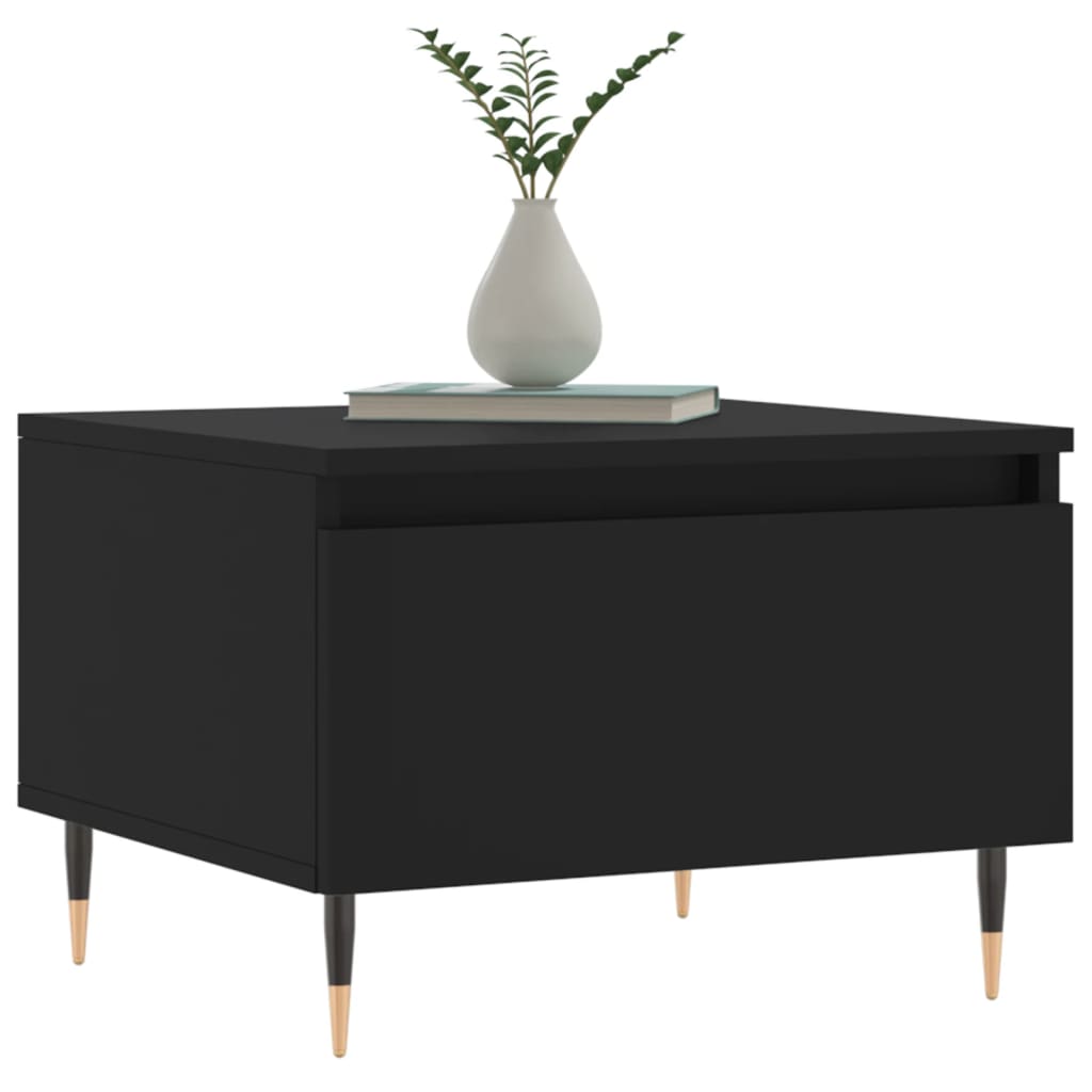 Konferenční Stolky 2 Ks Černé 50 X 46 X 35 Cm Kompozitní Dřevo