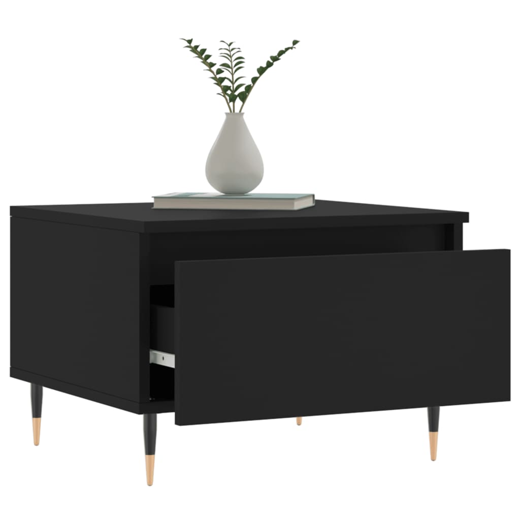 Konferenční Stolky 2 Ks Černé 50 X 46 X 35 Cm Kompozitní Dřevo