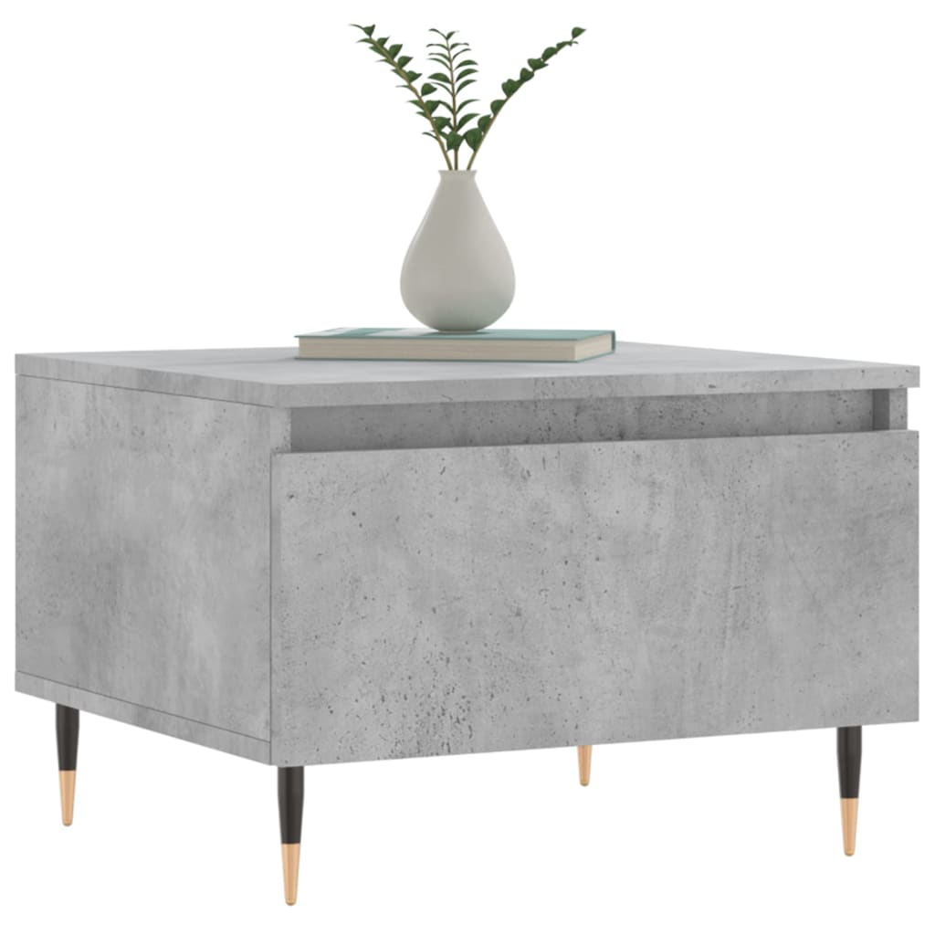 Konferenční Stolky 2 Ks Betonově Šedé 50 X 46 X 35 Cm Kompozit