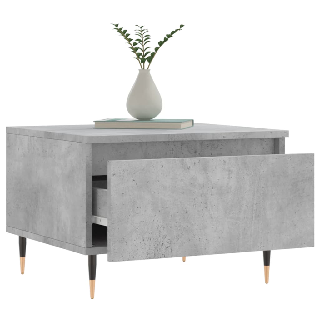 Konferenční Stolky 2 Ks Betonově Šedé 50 X 46 X 35 Cm Kompozit