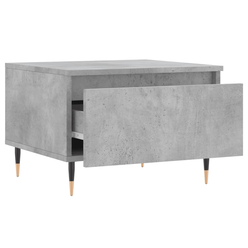 Konferenční Stolky 2 Ks Betonově Šedé 50 X 46 X 35 Cm Kompozit