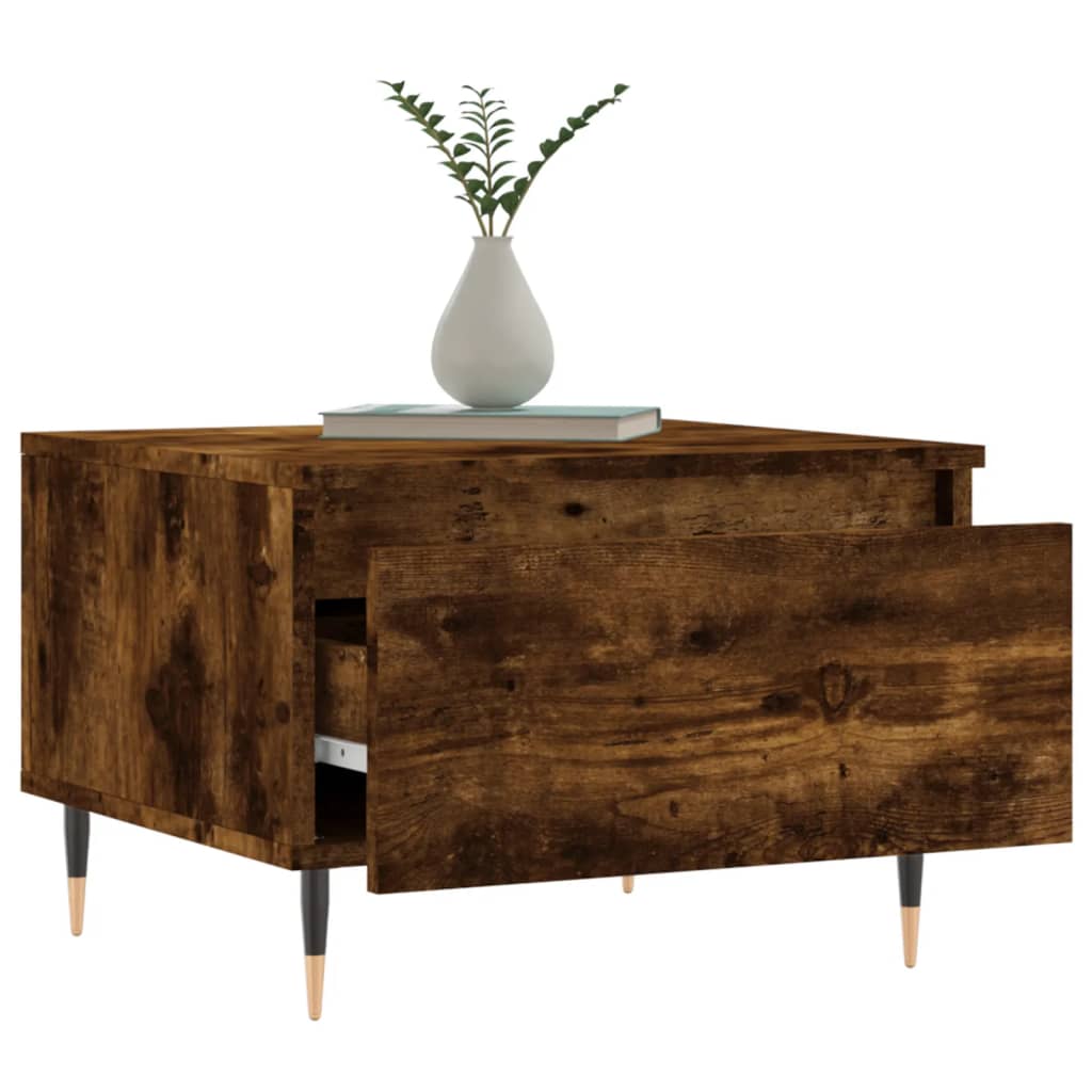 Konferenční Stolky 2 Ks Kouřový Dub 50X46X35Cm Kompozitní Dřevo
