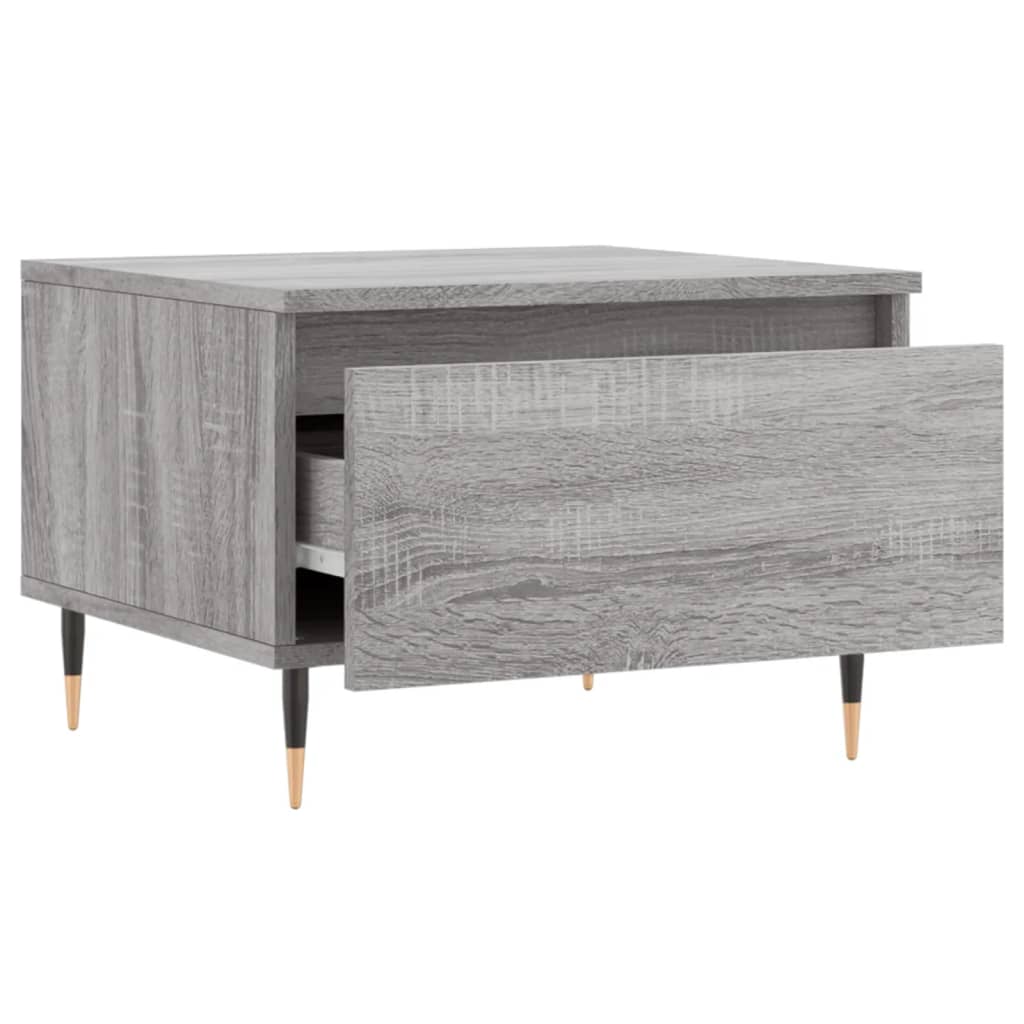 Konferenční Stolky 2 Ks Šedé Sonoma 50X46X35Cm Kompozitní Dřevo