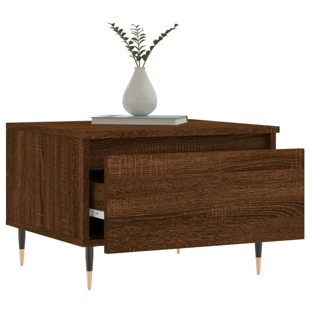 Konferenční Stolky 2 Ks Hnědý Dub 50X46X35 Cm Kompozitní Dřevo