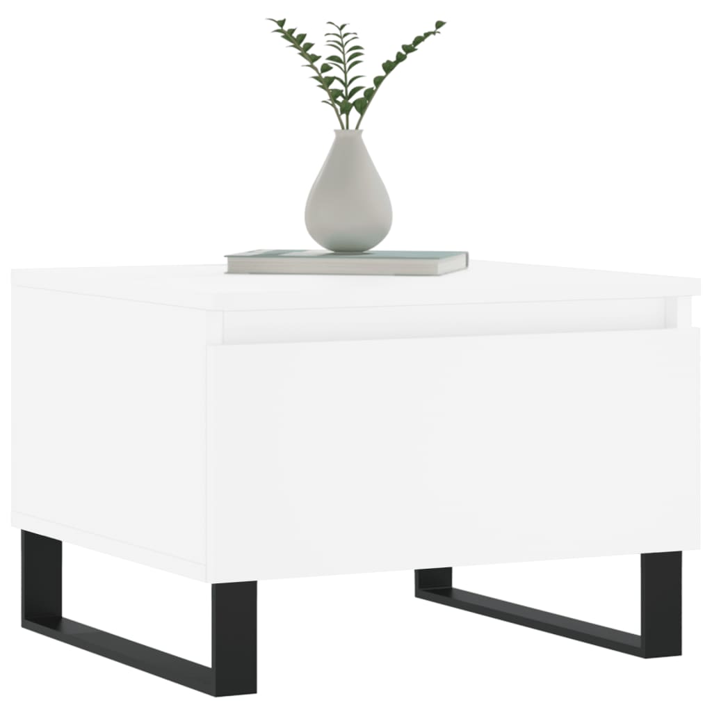 Konferenční Stolky 2 Ks Bílé 50 X 46 X 35 Cm Kompozitní Dřevo