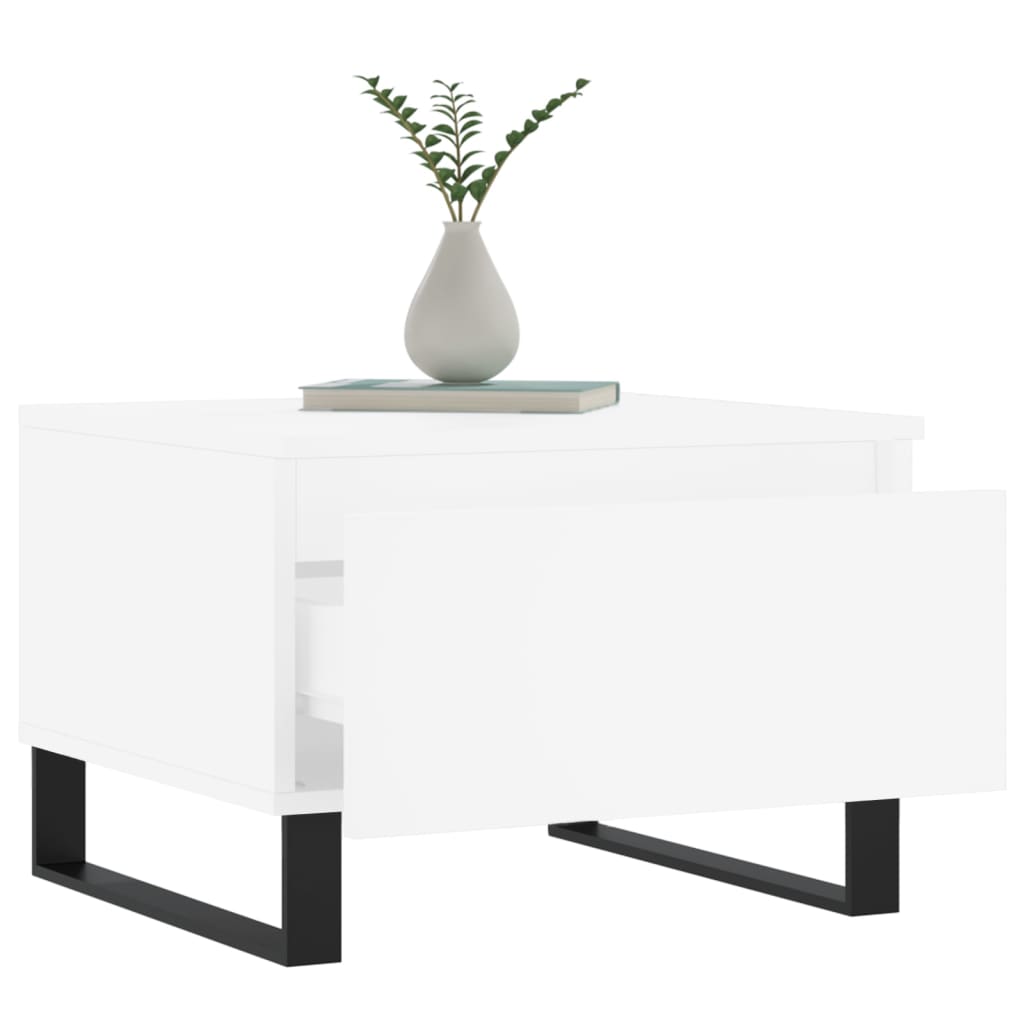Konferenční Stolky 2 Ks Bílé 50 X 46 X 35 Cm Kompozitní Dřevo
