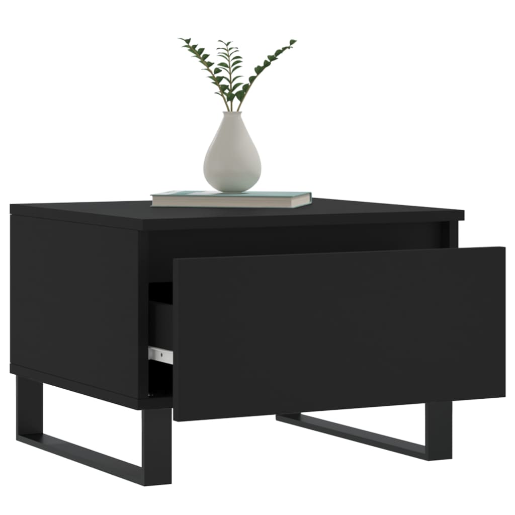 Konferenční Stolky 2 Ks Černé 50 X 46 X 35 Cm Kompozitní Dřevo