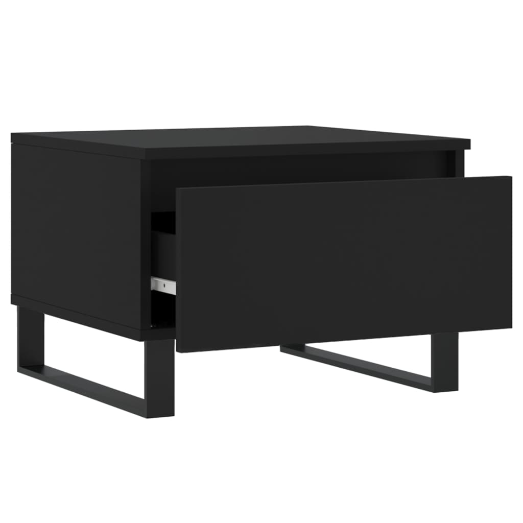 Konferenční Stolky 2 Ks Černé 50 X 46 X 35 Cm Kompozitní Dřevo