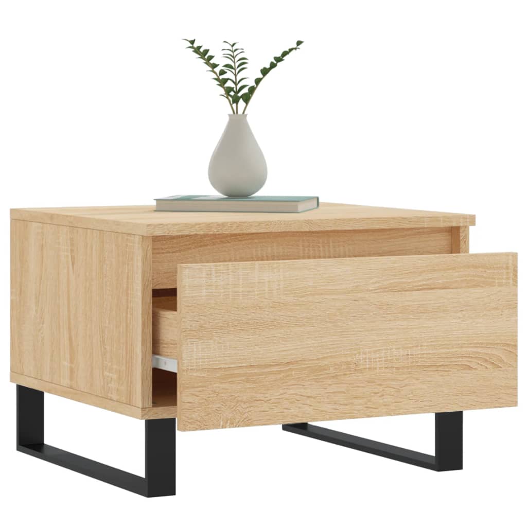 Konferenční Stolky 2 Ks Dub Sonoma 50X46X35 Cm Kompozitní Dřevo