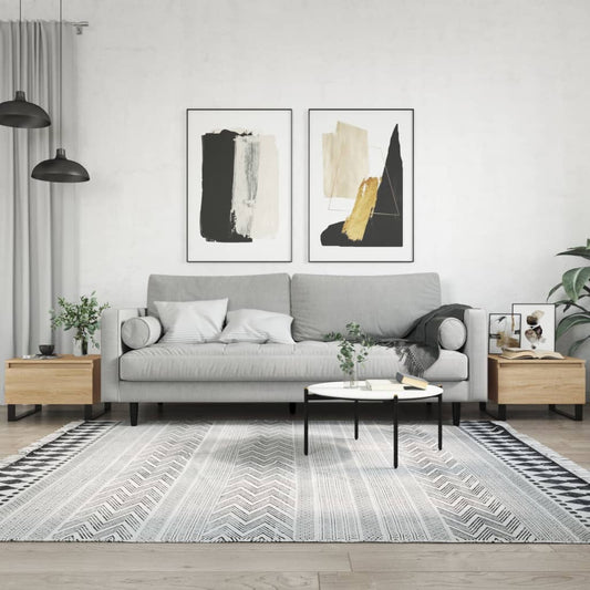 Konferenční Stolky 2 Ks Dub Sonoma 50X46X35 Cm Kompozitní Dřevo