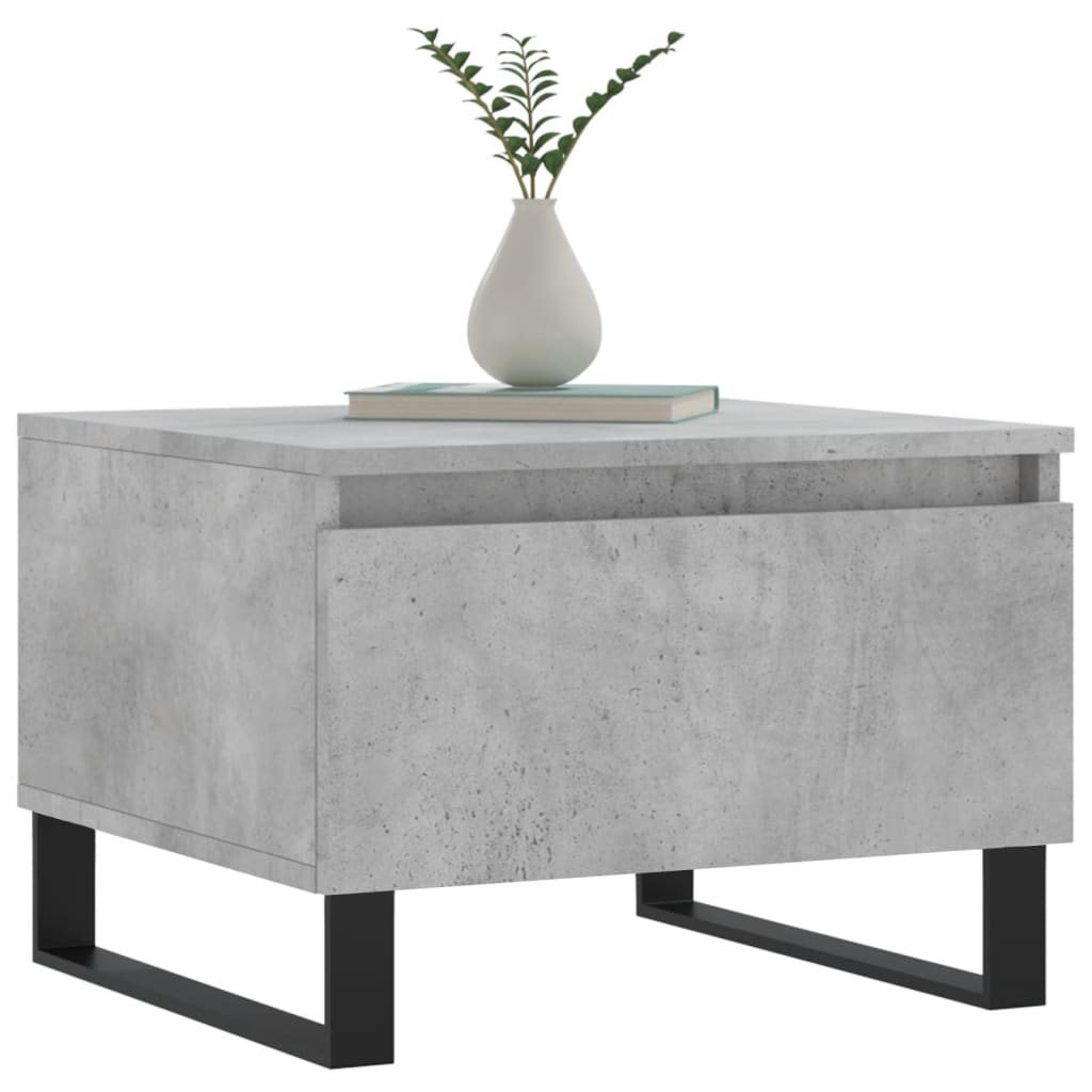 Konferenční Stolky 2 Ks Betonově Šedé 50 X 46 X 35 Cm Kompozit