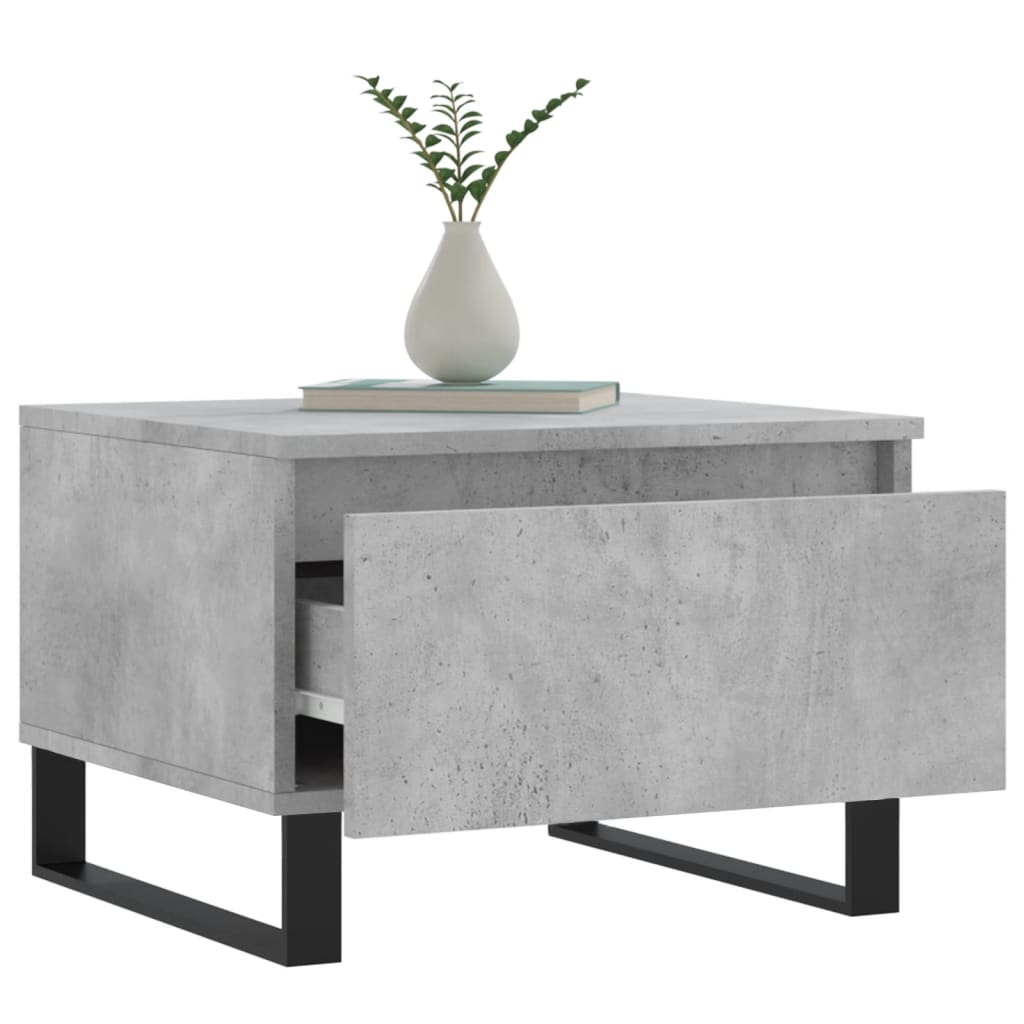 Konferenční Stolky 2 Ks Betonově Šedé 50 X 46 X 35 Cm Kompozit