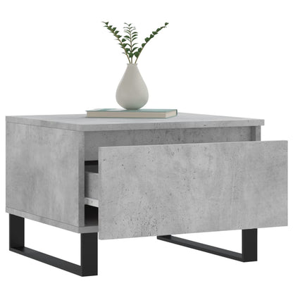 Konferenční Stolky 2 Ks Betonově Šedé 50 X 46 X 35 Cm Kompozit
