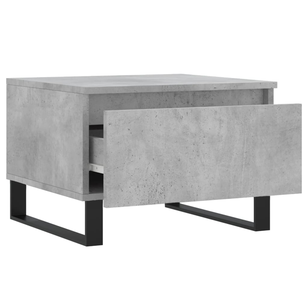 Konferenční Stolky 2 Ks Betonově Šedé 50 X 46 X 35 Cm Kompozit