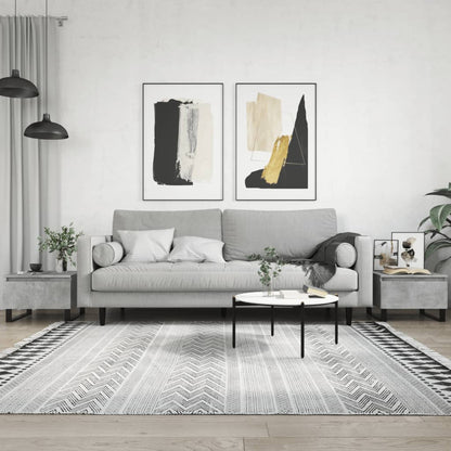 Konferenční Stolky 2 Ks Betonově Šedé 50 X 46 X 35 Cm Kompozit