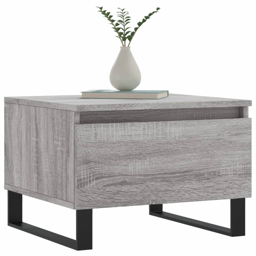 Konferenční Stolky 2 Ks Šedé Sonoma 50X46X35Cm Kompozitní Dřevo