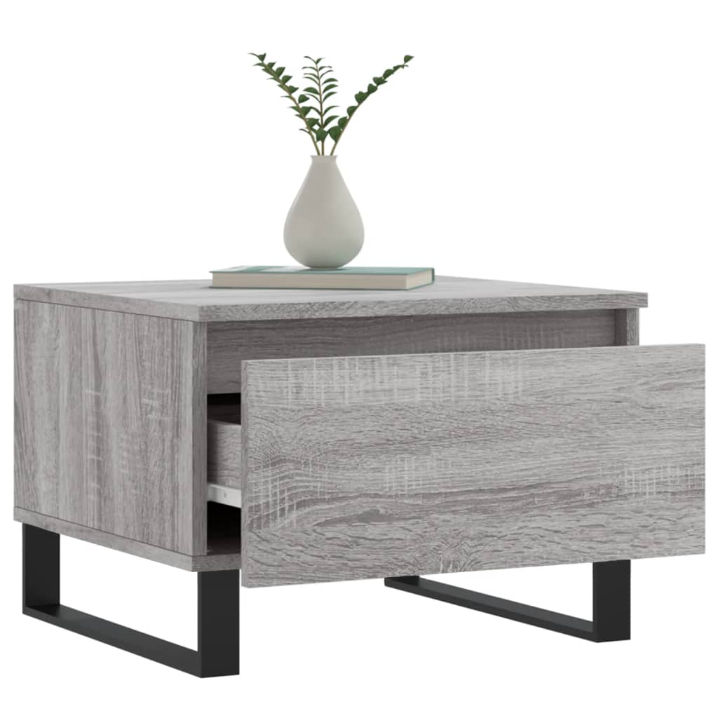 Konferenční Stolky 2 Ks Šedé Sonoma 50X46X35Cm Kompozitní Dřevo