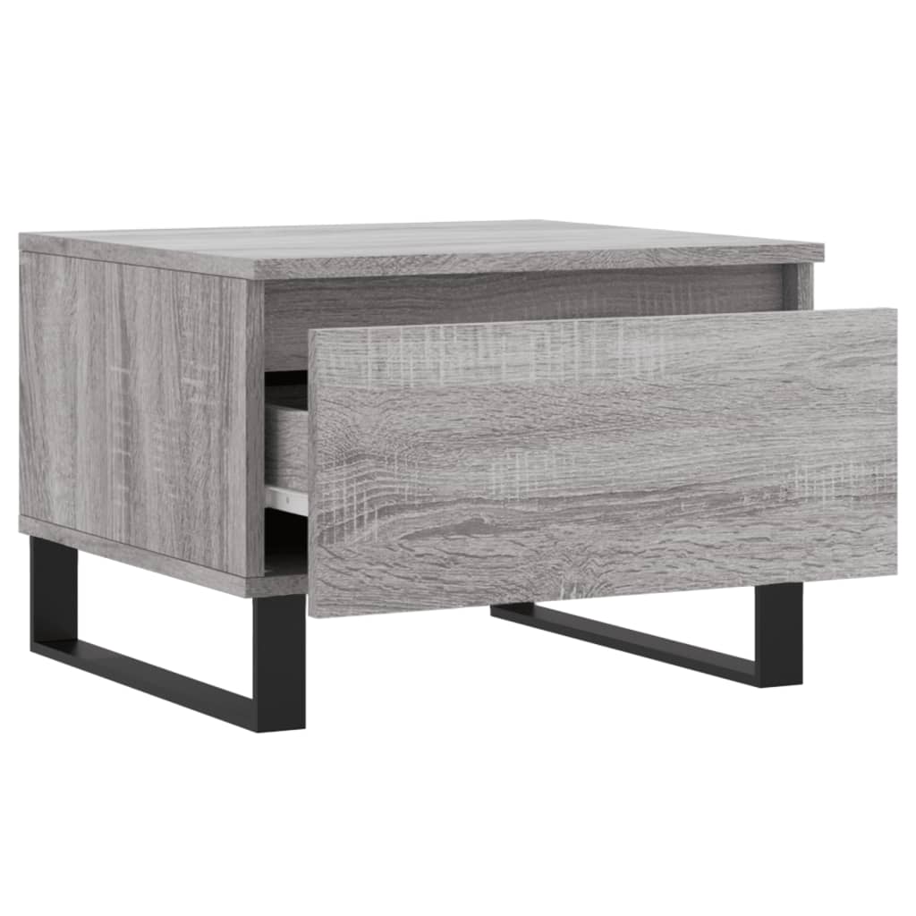 Konferenční Stolky 2 Ks Šedé Sonoma 50X46X35Cm Kompozitní Dřevo