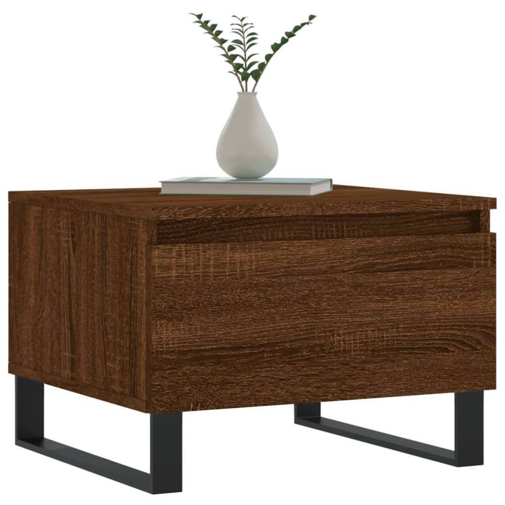 Konferenční Stolky 2 Ks Hnědý Dub 50X46X35 Cm Kompozitní Dřevo
