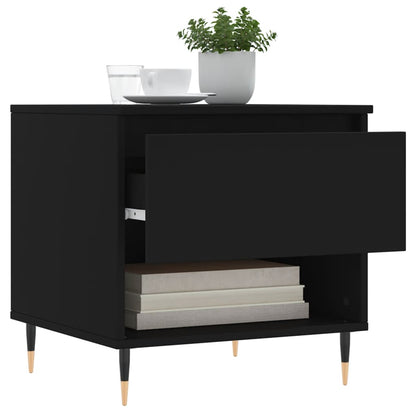 Konferenční Stolky 2 Ks Černé 50 X 46 X 50 Cm Kompozitní Dřevo