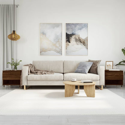 Konferenční Stolek Lesklý Bílý 50 X 46 X 50 Cm Kompozitní Dřevo